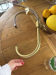 Gold kitchen tap