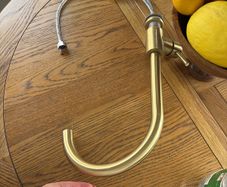 Gold kitchen tap