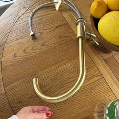 Gold kitchen tap