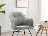 Modern Velvet Rocking Chair Comfortable Armchair for Home or Nursery
