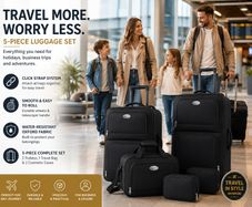 5-Piece Travel Luggage Set