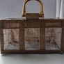 Jute gift bags with 3 clear windows and handles Image 6