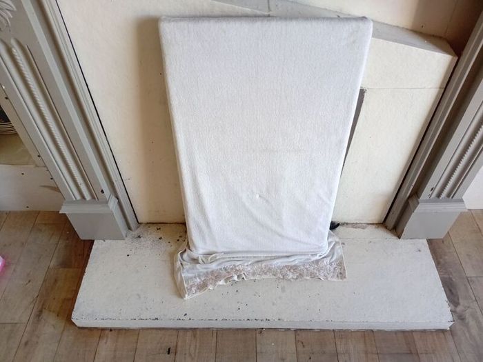 Marble fireplace