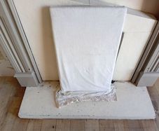 Marble fireplace