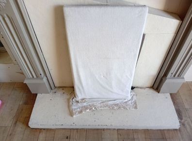 Marble fireplace