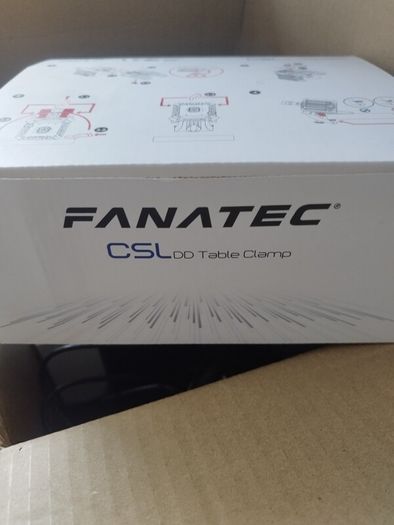 Fanatec CSL DD wheelbase boose kit and table clamp