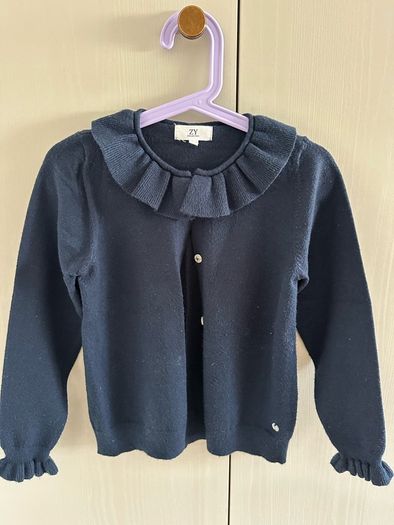 Girls navy cardigan