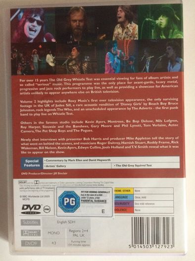 The Old Grey Whistle Test (Volumes 1-3) BBC [Music DVD]
