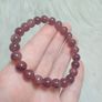 beaded strawberry quartz bracelet high grade Image 3
