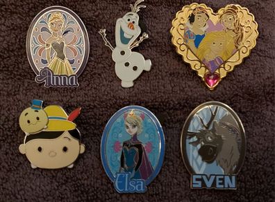 Collection of 6 Disney badges
