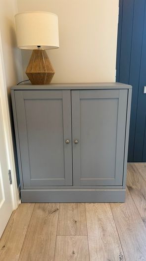 IKEA HAVSTA Grey-Beige Storage Cabinet - Like New