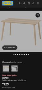 ikea Lisabo Dinning Table
