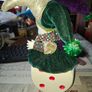 Large Vintage Clown Musician Dice Box. Fully functional Hand Winding the Clown Moves while Playing Music Image 4