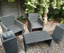 5pc Rattan Garden Furniture