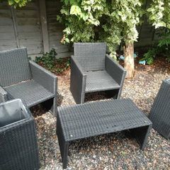5pc Rattan Garden Furniture