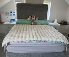 Fabric Grey Base & Headboard