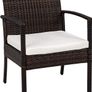 _Poly Rattan garden furniture wicker set with glass table brown black Image 4