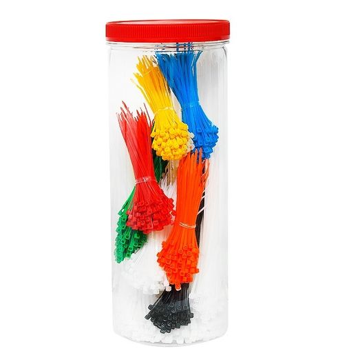 New 1500 Pcs 2.5mm 3.6mm Nylon Strong Cable Wraps Ties Color Repair Set # 1523