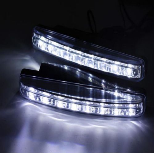 Universal 8W 8 LED Work Fog Lights Bar Spot Light Offroad Car Van Truck Tractor Jeep Truck 12V Trailer