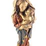 Vintage Hand Carved Madonna and Child Wooden Statue Image 4