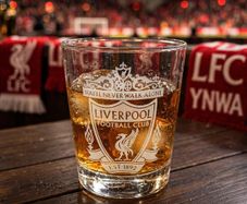 Liverpool FC Laser Engraved Whiskey Glass