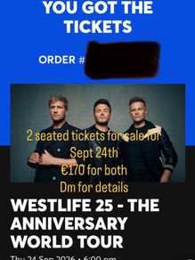 Westlife Tickets