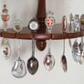 Souvenir spoons on 3-tier wall-mounted souvenir spoon display rack   36spoons Image 8