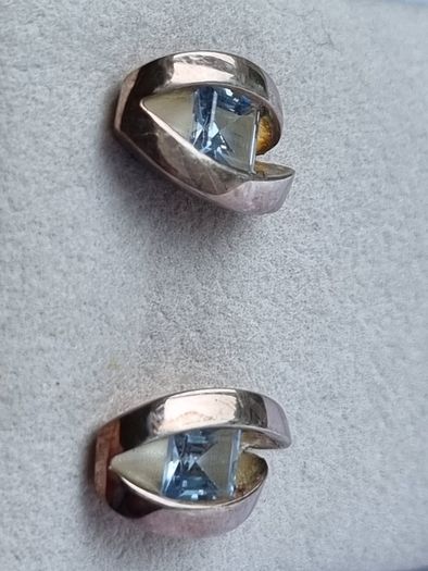 925 silver earrings TOPAZ