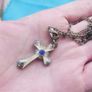 CROSS CRUCIFIX pendant charm 18"  necklace gift Image 2