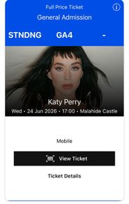 Katy Perry Ticket