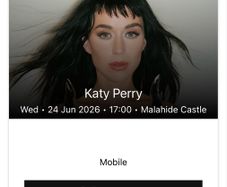 Katy Perry Ticket