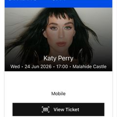 Katy Perry Ticket