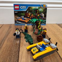 LEGO 60157 Jungle Starter Set 100% Complete w/ Instructions & Figs