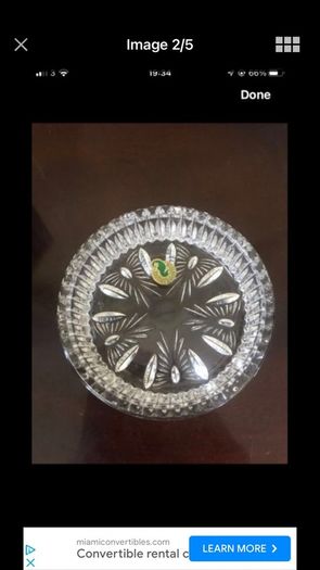 Waterford Crystal Millennium Wine Coaster