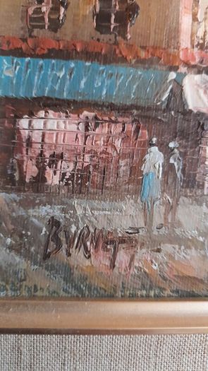 Oil on canvas singed Byrne