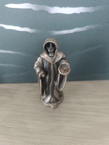 Tudor Mint Myth Magic WAPW Pewter Grim Reaper Skeleton Scythe Miniature Figurine