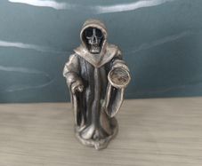 Tudor Mint Myth Magic WAPW Pewter Grim Reaper Skeleton Scythe Miniature Figurine
