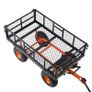 Garden Dump Cart Heavy-duty Metal Yard Carts and Wagons 880 lbs Loading Image 4