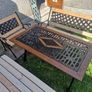 Garden table with 2 bench and 1 chair [ cast iron ] Image 6