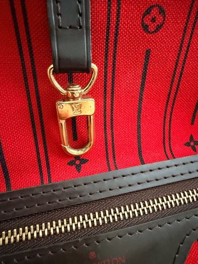Louis Vuitton Neverfull MM Ebene Cerise Authentic