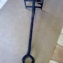 Large Irish blacksmith made branding iron with brass letters LD Image 4