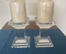 Waterford Crystal Vintage Candle Holders, Pair