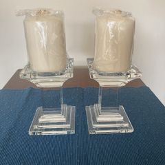 Waterford Crystal Vintage Candle Holders, Pair