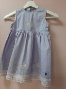 baby dress tag attached 100% cotton