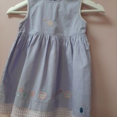 baby dress tag attached 100% cotton