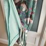 FOREVER UNIQUE green birds wide leg bardot jumpsuit Sz 12 - Rrp 249 (New) Image 6