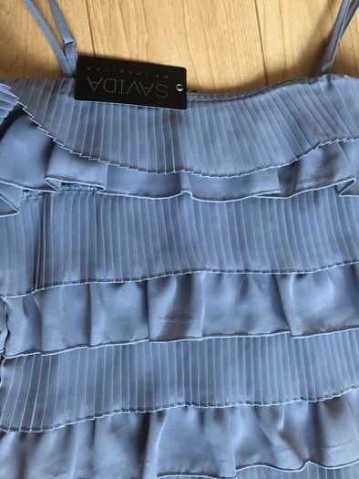 Grey Ruffle Dress BNWT