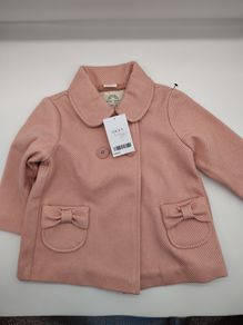 Next Baby Girls Pink Coat 9 - 12 Months New with Tags
