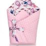 Handmade minky baby swaddle wrap and blanket Image 3