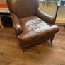 Howard style leather armchair Image 2
